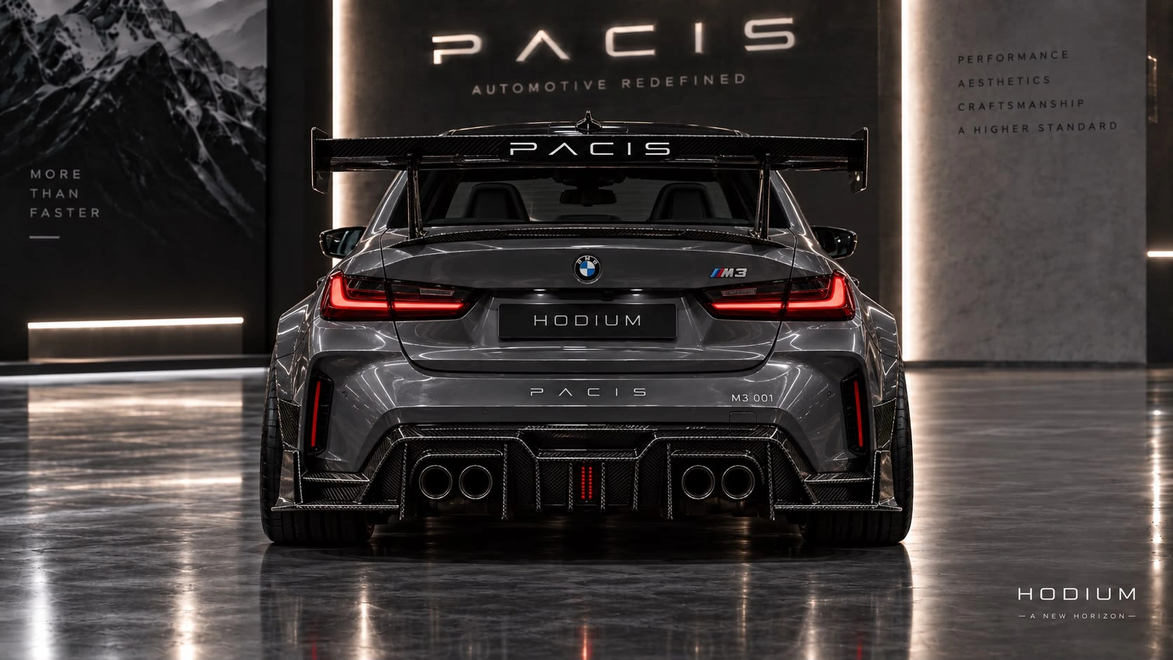 Gönderilen PACIS / HODIUM BMW M3 arka görünüm referansı