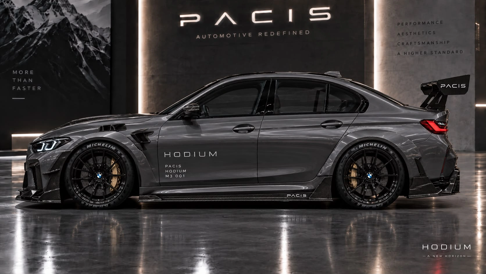 Gönderilen PACIS / HODIUM BMW M3 yan görünüm referansı